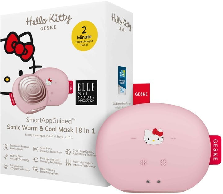 Звуковая маска тепло и холод Geske Sonic Warm & Cool Mask 8 в 1 by Hello Kitty Pink (HK000056PI01)