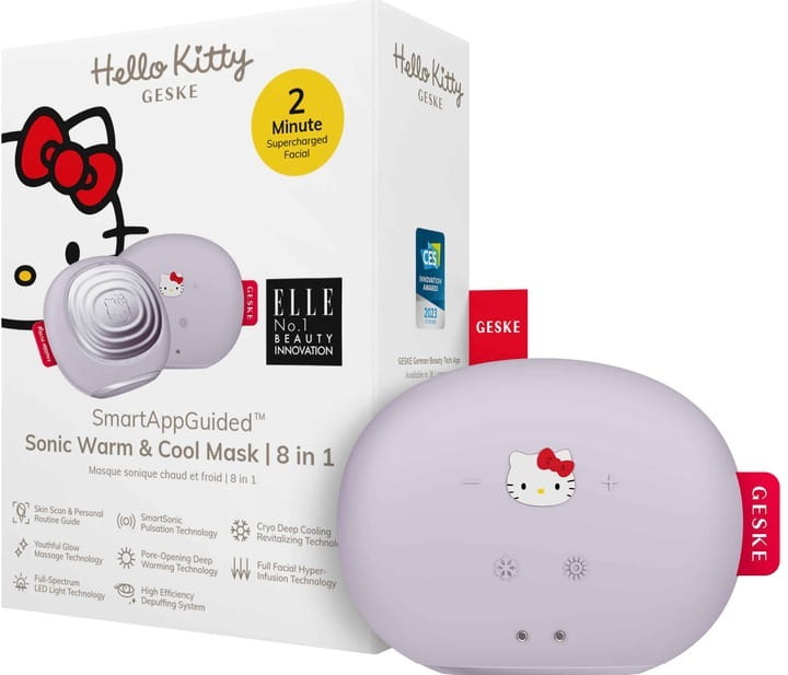 Звукова маска тепло та холод Geske Sonic Warm & Cool Mask 8 в 1 by Hello Kitty Purple (HK000056PU01)