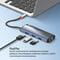 Фото - Док-станція СolorWay USB-C 6-в-1 Type C PD 100W/USB3.0х3/HDMI 4К/RJ45 (CW-HUB02) | click.ua
