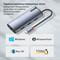 Фото - Док-станція СolorWay USB-C 6-в-1 Type C PD 100W/USB3.0х3/HDMI 4К/RJ45 (CW-HUB02) | click.ua