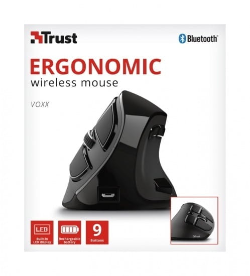 Миша Bluetooth Trust Voxx Rechargeable Ergonomic Black (23731_TRUST)