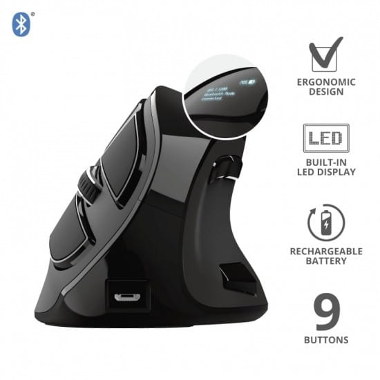 Мышь беспроводная Trust Voxx Rechargeable Ergonomic Black (23731_TRUST)