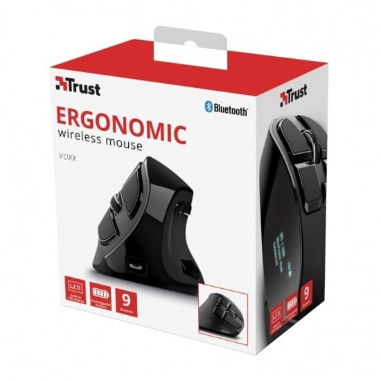 Мышь беспроводная Trust Voxx Rechargeable Ergonomic Black (23731_TRUST)