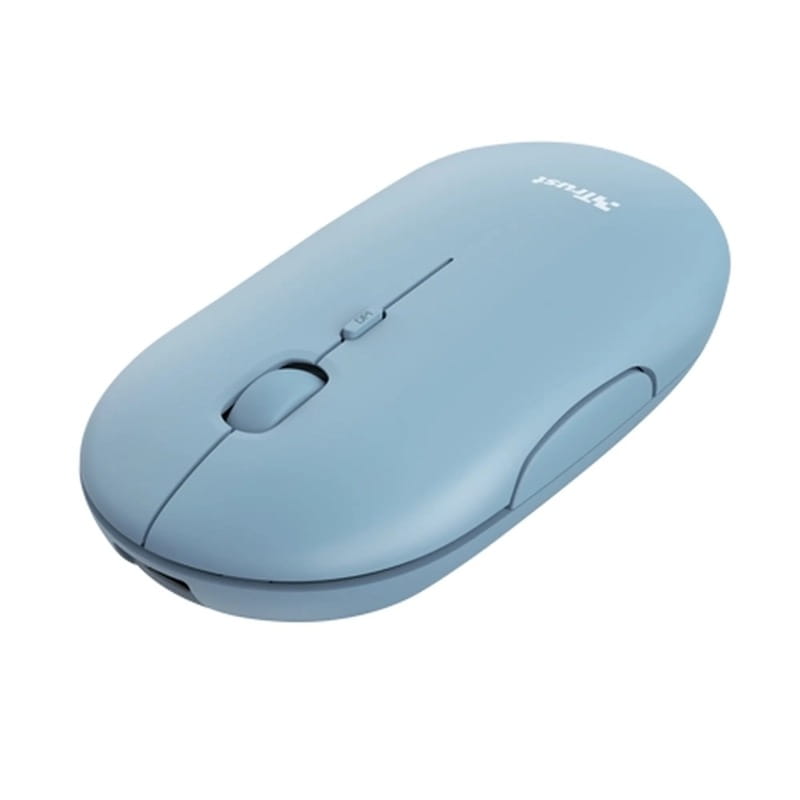 Мышь беспроводная Trust Puck Rechargeable Blue (24126)