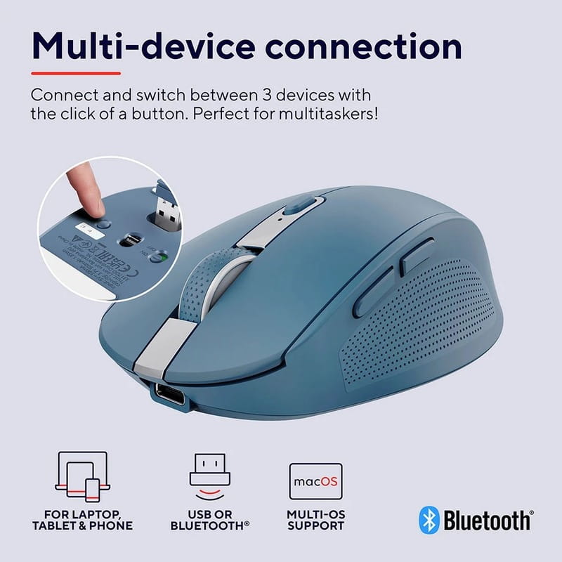 Мышь беспроводная Trust Ozaa Compact Blue (24934)