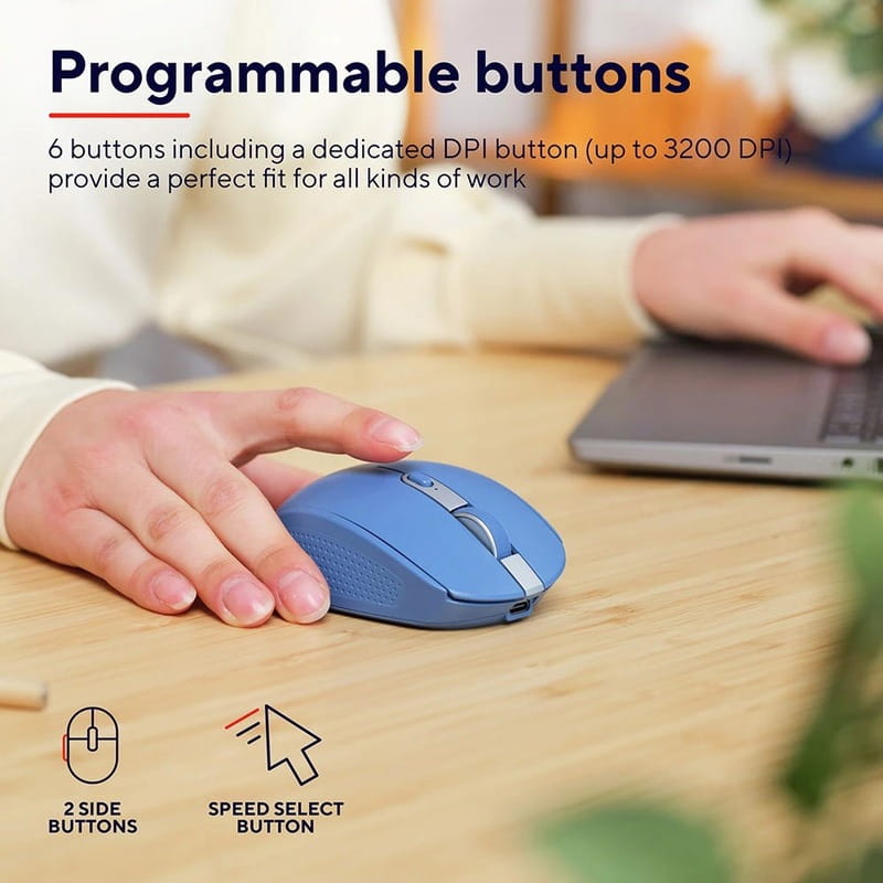 Мышь беспроводная Trust Ozaa Compact Blue (24934)