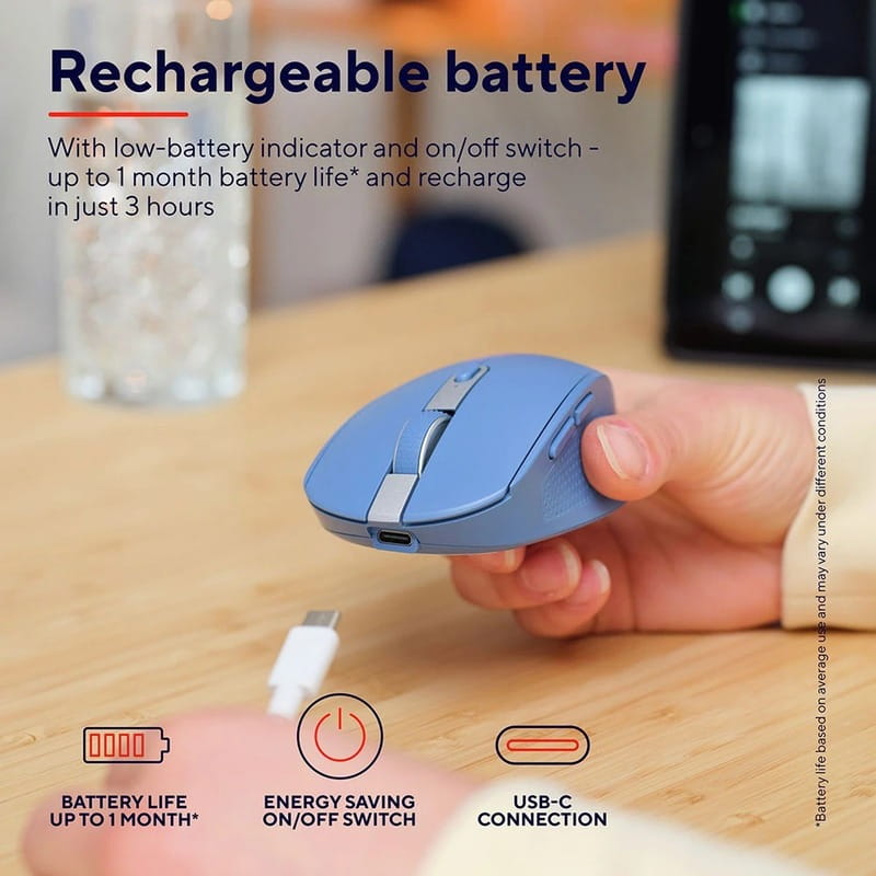 Мышь беспроводная Trust Ozaa Compact Blue (24934)