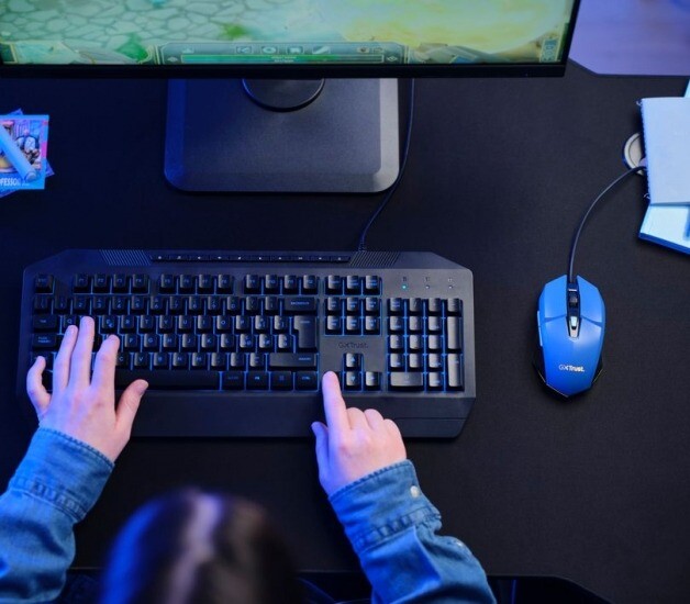 Мышь Trust GXT 109 Felox Blue (25067)