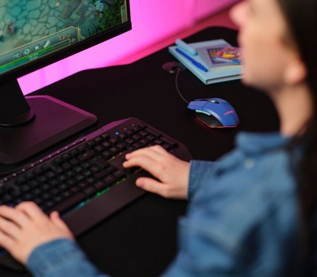 Мышь Trust GXT 109 Felox Blue (25067)