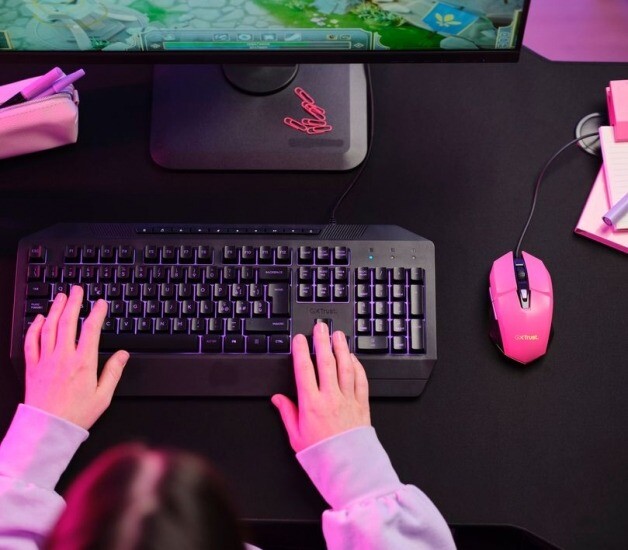 Мышь Trust GXT 109 Felox Pink (25068)