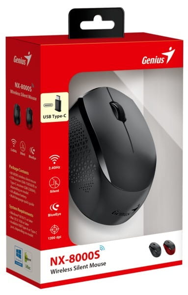 Миша Genius NX-8000S Black (31030035400)
