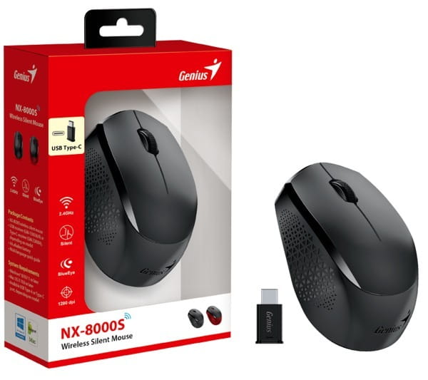 Миша Genius NX-8000S Black (31030035400)
