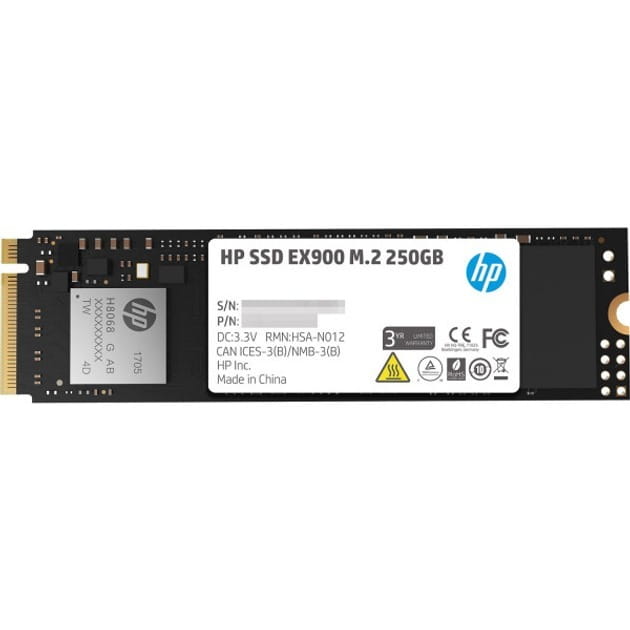 Накопитель SSD  250Gb HP EX900 M.2 2280 3D NAND (2YY43AA)