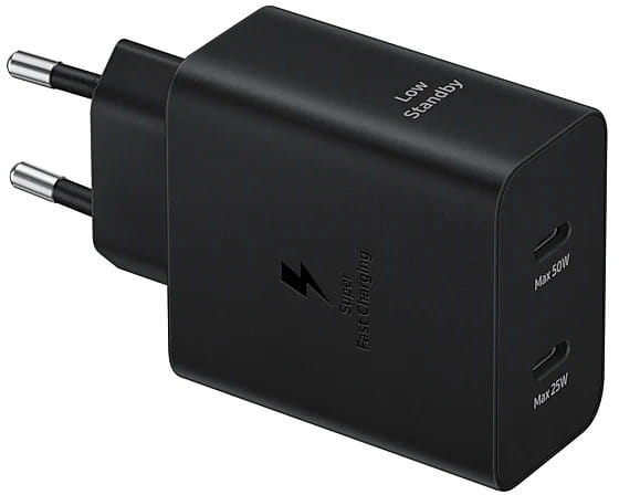Сетевое зарядное устройство Samsung Power Adapter Type-C Cable 50W Black (EP-T5020XBEGEU)