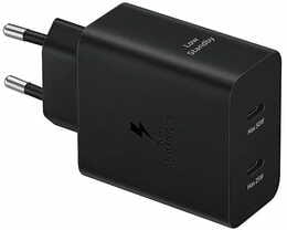 Мережевий зарядний пристрій Samsung Power Adapter Type-C Cable 50W Black (EP-T5020XBEGEU)
