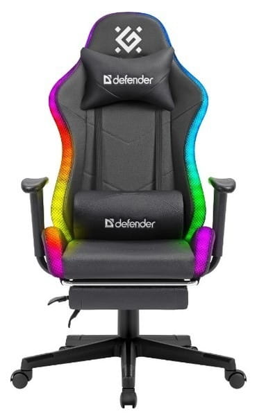 Кресло для геймеров Defender Watcher RGB Black (64334)