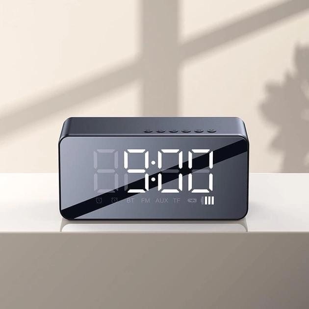 Настольные часы Usams US-YX007 Multi-functional Alarm Clock Black (YX7LY01)