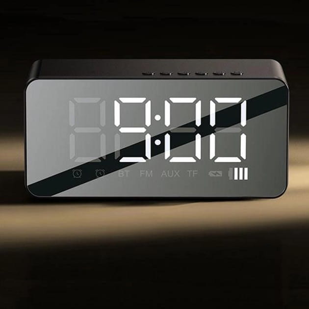 Настольные часы Usams US-YX007 Multi-functional Alarm Clock Black (YX7LY01)