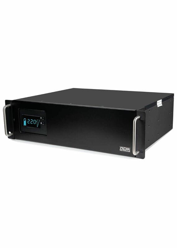 Джерело безперебійного живлення Powercom KIN-2200AP RM, 1760 Вт, 8хIEC, AVR, LCD (10700134)