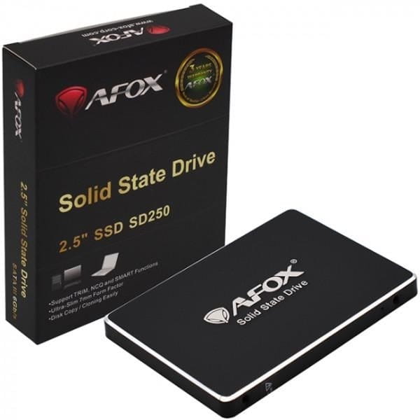 Накопитель SSD  512GB Afox SD250 2.5" SATAIII 3D NAND (SD250-512GN)