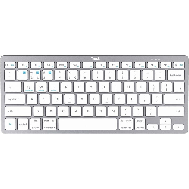 Клавіатура бездротова Trust Bluetooth Basics White (25486)