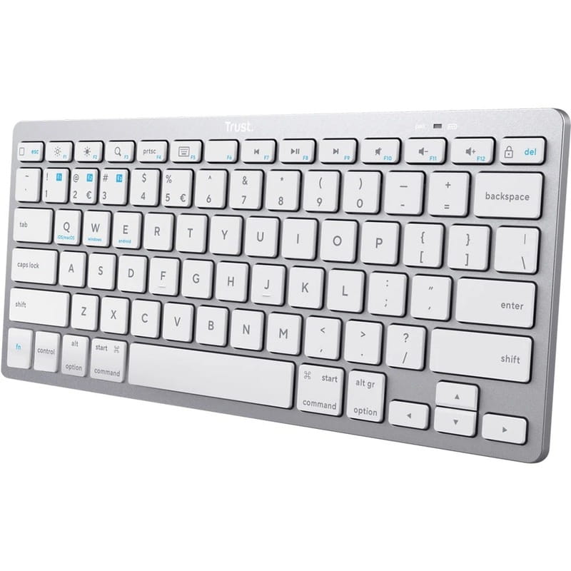 Клавіатура бездротова Trust Bluetooth Basics White (25486)