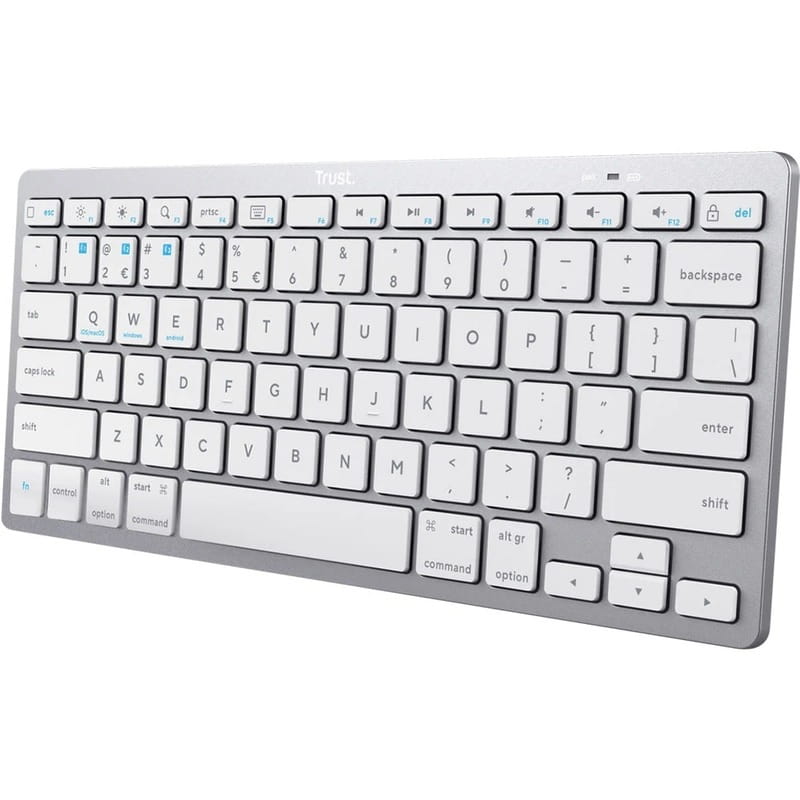 Клавиатура Trust Bluetooth Basics Silver/White (25486_TRUST)