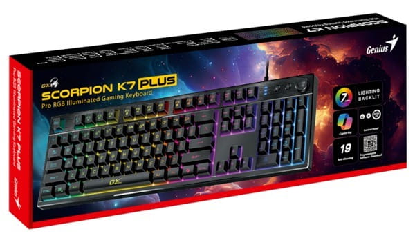 Клавиатура Genius Scorpion K7 Plus Ukr Black (31310056404)