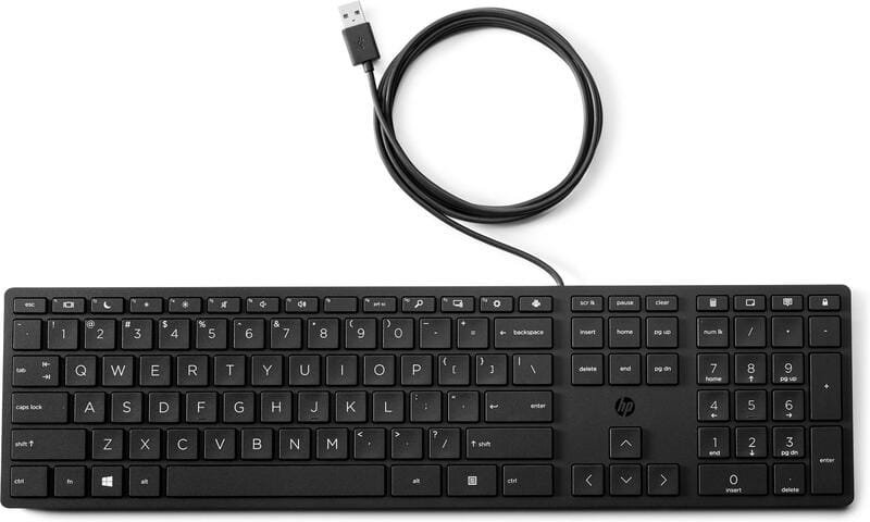 Клавiатура HP 320K Ukr Black (9SR37AA)