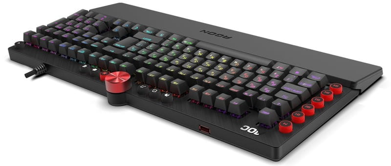 Клавiатура AOC AGK700 Gaming RGB з підставкою Black (AGK700DR2R)