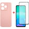 Фото - Чeхол-накладка Dengos для Xiaomi Redmi 13 4G Pink (DG-KM-99) + защитное стекло | click.ua