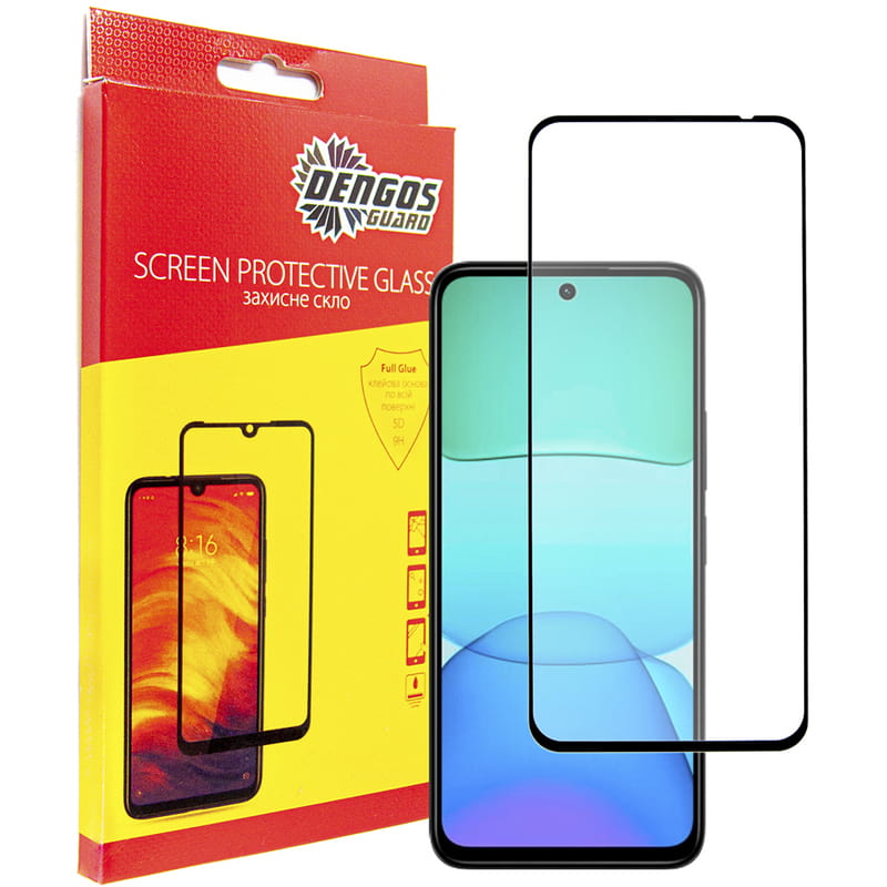 Защитное стекло Dengos для Xiaomi Redmi 13 4G Black Full Glue (TGFG-361)