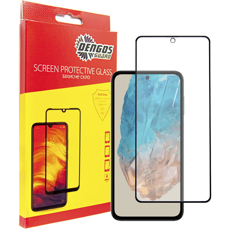 Захисне скло Dengos для Samsung Galaxy M35 5G Black Full Glue (TGFG-363)