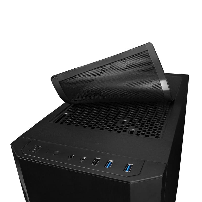 Корпус Chieftec Elox Black (AS-01B-OP) Без БП