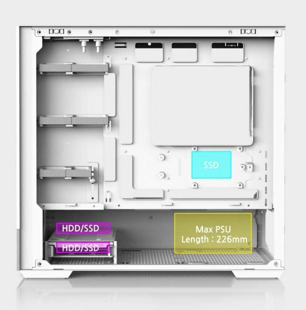 Корпус Zalman P30 Air White без БЖ