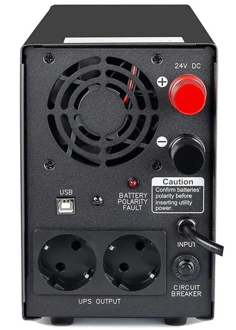 Джерело безперебійного живлення Powercom 1500VA/1050W, 2 x Schuko, LCD, USB (INF-1500AP)