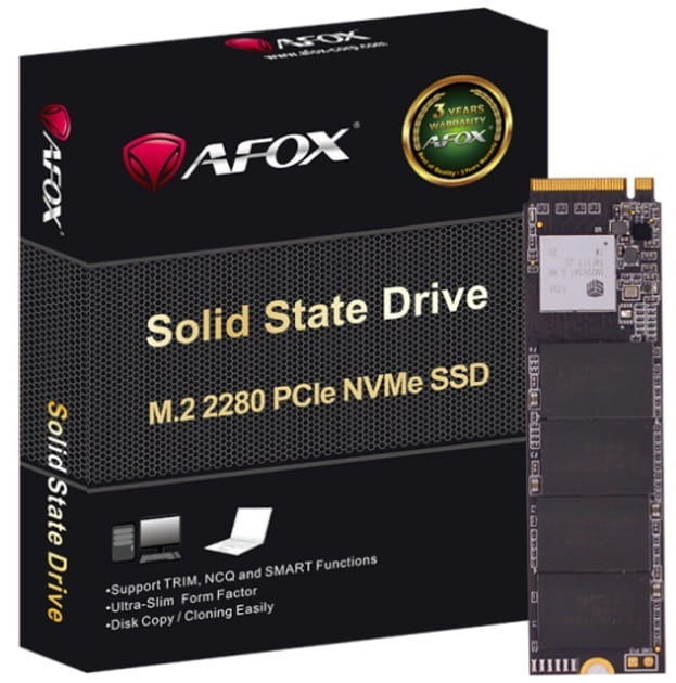 Накопитель SSD 1TB Afox ME300 M.2 2280 NVMe PCIe 3.0 x4 3D NAND (ME300-1000GN)