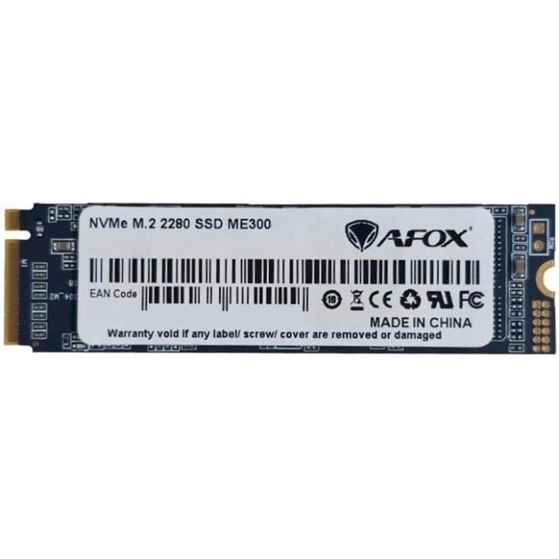 Накопитель SSD 1TB Afox ME300 M.2 2280 NVMe PCIe 3.0 x4 3D NAND (ME300-1000GN)