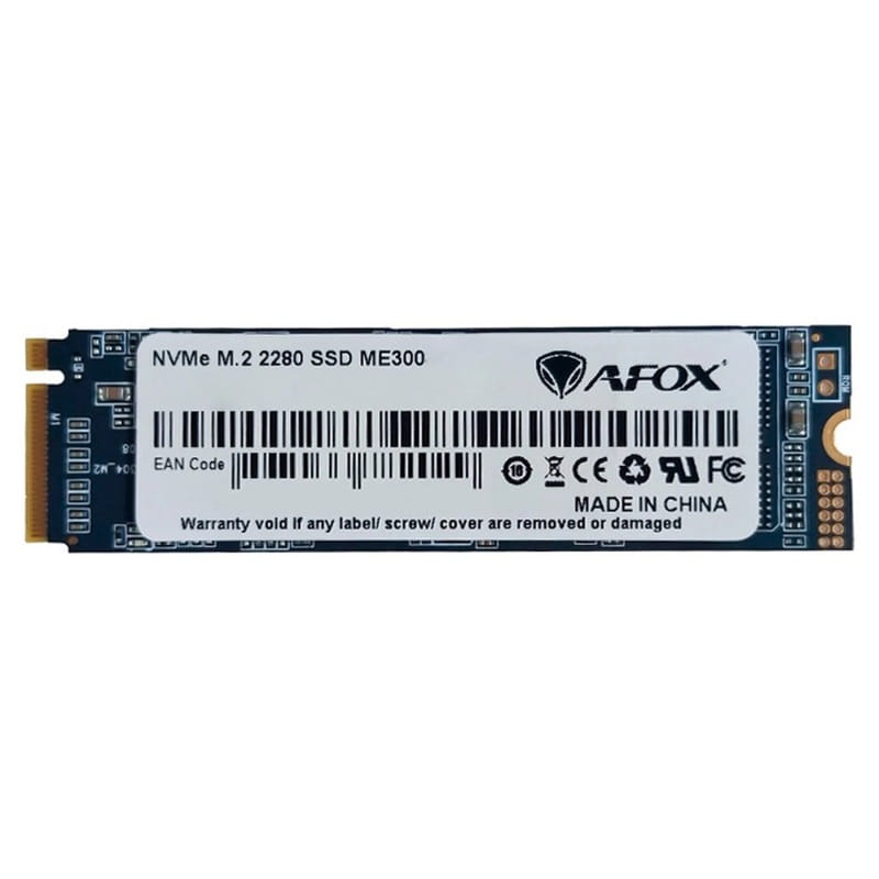 Накопитель SSD  512GB Afox ME300 M.2 2280 NVMe PCIe 3.0 x4 3D QLC NAND (ME300-512GQN)