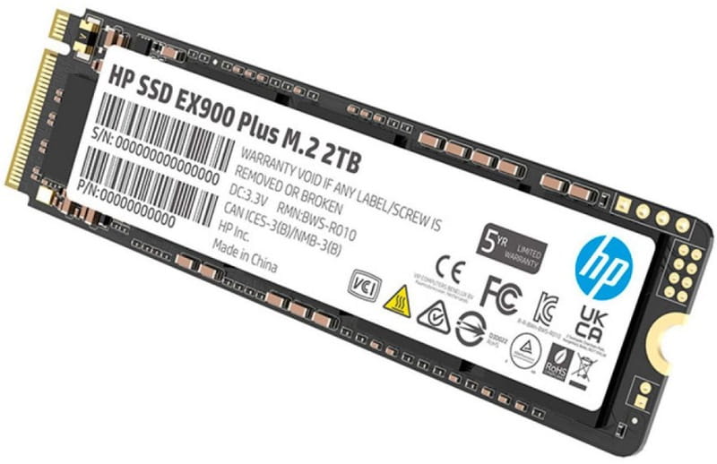 Накопитель SSD 2TB HP EX900 Plus M.2 2280 NVMe PCIe 3.0 x4 3D NAND (35M35AA)