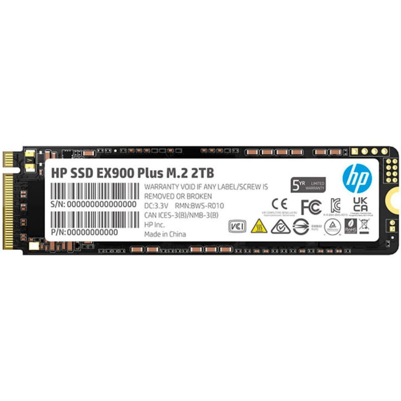 Накопитель SSD 2TB HP EX900 Plus M.2 2280 NVMe PCIe 3.0 x4 3D NAND (35M35AA)