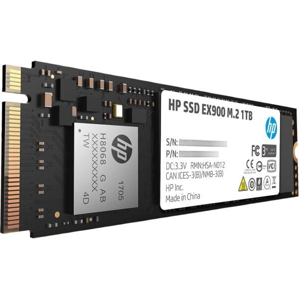 Накопитель SSD 1TB HP EX900 M.2 2280 NVMe PCIe 3.0 x4 3D NAND (5XM46AA)