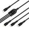 Фото - Кабель ColorWay Lightning + micro USB + USB Type-C (M/M), 3.0 А, 1.2 м, Black (CW-CBPDU3060-BK) | click.ua