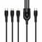 Фото - Кабель ColorWay Lightning + micro USB + USB Type-C (M/M), 3.0 А, 1.2 м, Black (CW-CBPDU3060-BK) | click.ua