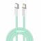 Фото - Кабель ColorWay Lightning + USB Type-C (M/M), 3.0 А, 1 м, Green (CW-CBPDCL061-G) | click.ua
