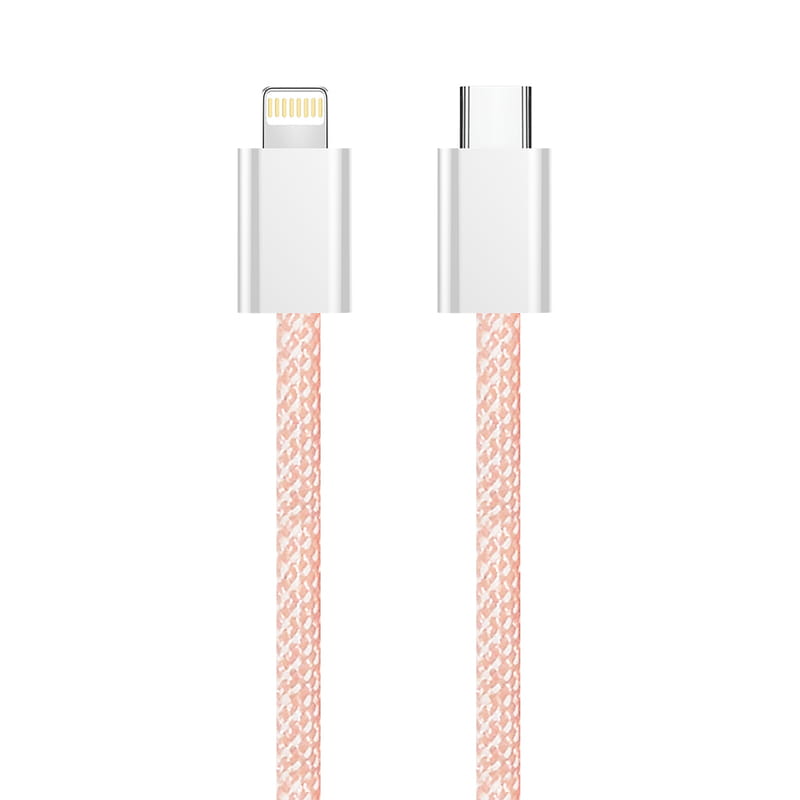 Кабель ColorWay Lightning + USB Type-C (M/M), 3.0 А, 1 м, Pink (CW-CBPDCL061-P)