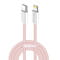 Фото - Кабель ColorWay Lightning + USB Type-C (M/M), 3.0 А, 1 м, Pink (CW-CBPDCL061-P) | click.ua