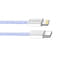 Фото - Кабель ColorWay Lightning + USB Type-C (M/M), 3.0 А, 1 м, Purple (CW-CBPDCL061-PU) | click.ua