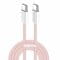 Фото - Кабель ColorWay USB Type-C + USB Type-C (M/M), 3.0 А, 1 м, Pink (CW-CBPDCC061-P) | click.ua