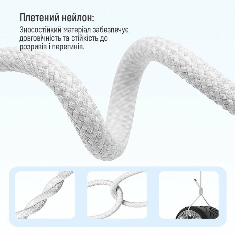 Кабель ColorWay USB Type-C + USB Type-C (M/M), 3.0 А, 1 м, Grey (CW-CBPDCC061-GR)